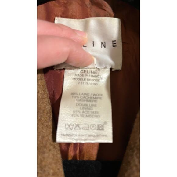 Celine Brown Wool Blazer - Size 34 - Picture 5 of 7